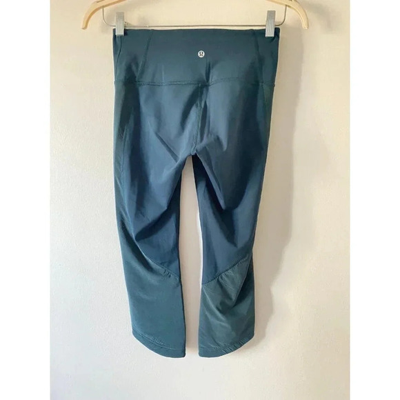 Lululemon Leggings Women’s 6 Ready Set Go Crop in Submarine - Picture 4 of 9